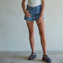 Load image into Gallery viewer, 100% Cotton Denim Distressed Detail Shorts
