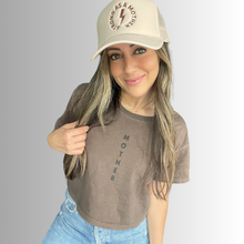 Load image into Gallery viewer, Strong as a mother™ Embroidered Trucker Hat - Sand
