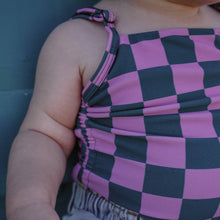 Load image into Gallery viewer, Pink Punch Checkered One Piece (baby + toddler)
