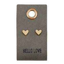 Load image into Gallery viewer, Leather Tag  Earrings

