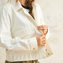Load image into Gallery viewer, Washed Cotton Jacket with Cargo Pockets
