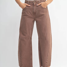 Load image into Gallery viewer, Just Black Denim Barrel Jean w/ Seams ~ Espresso
