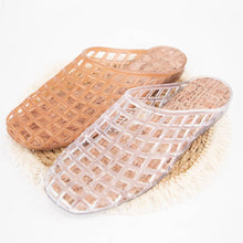 Load image into Gallery viewer, Jelly Basket Summer Slide Flats
