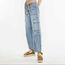 Load image into Gallery viewer, Drawstring Denim Cargo
