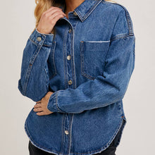 Load image into Gallery viewer, Dolphin Hem Denim Jackets
