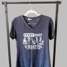 Load image into Gallery viewer, EVERYbody is BEAUTIFUL. Women's V-neck Tees
