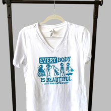 Load image into Gallery viewer, EVERYbody is BEAUTIFUL. Women's V-neck Tees
