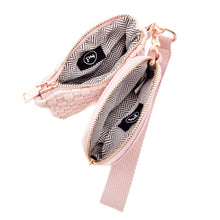 Load image into Gallery viewer, Wonderlust Woven Dual Pouch Wristlet
