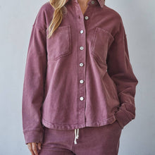 Load image into Gallery viewer, Knit Cotton Button Down Jacket

