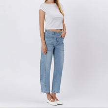 Load image into Gallery viewer, High Rise Barrel Jeans w/Elastic Waist ~ Flying Monkey
