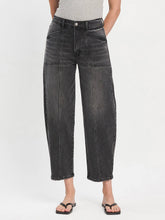 Load image into Gallery viewer, Super High Rise Panel Barrel Jeans ~ Flying Monkey
