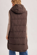 Load image into Gallery viewer, Longline Quilted Puffer Vest
