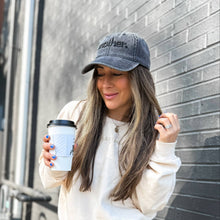 Load image into Gallery viewer, Mother Embroidered Hat - Black Denim
