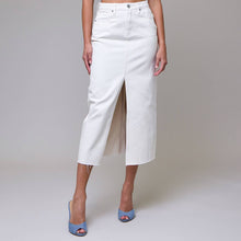 Load image into Gallery viewer, Sea Salt Front Slit Midi Skirt
