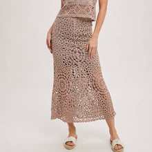 Load image into Gallery viewer, Crochet Midi Skirt
