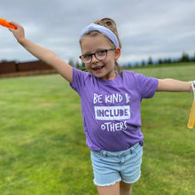Load image into Gallery viewer, Be Kind &amp; Include Others Youth Crew - Lavender
