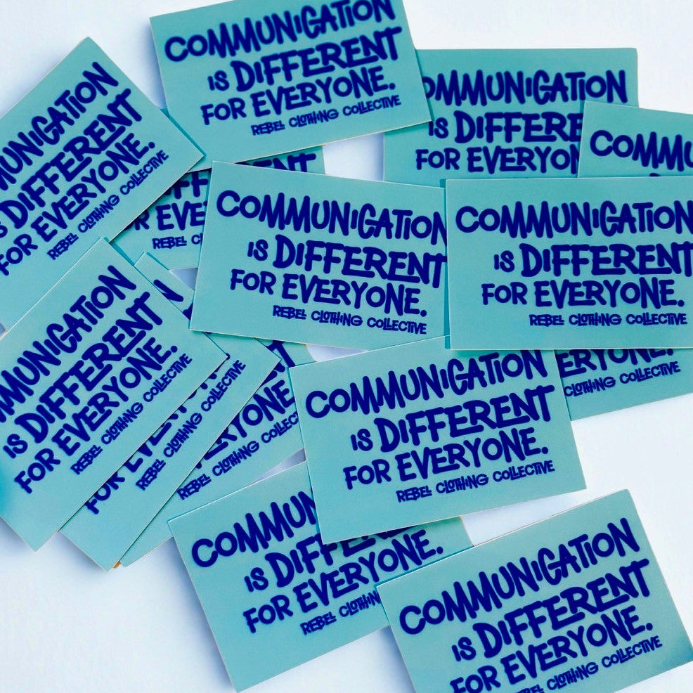 Comm Major Sticker Communication is Different vinyl stickers – Rebel Clothing Collective