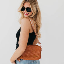 Load image into Gallery viewer, Woven Willow Camera Crossbody Bag
