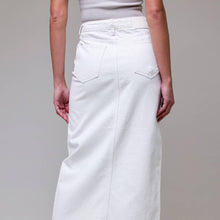 Load image into Gallery viewer, Sea Salt Front Slit Midi Skirt
