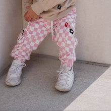 Load image into Gallery viewer, Pink Checker Cargos
