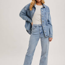 Load image into Gallery viewer, Dolphin Hem Denim Jackets

