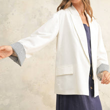 Load image into Gallery viewer, Blazer with Contrast Cuff
