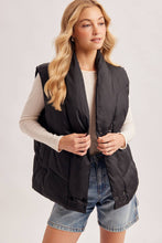 Load image into Gallery viewer, Oversized Shawl Collar Puffer Vest

