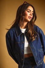 Load image into Gallery viewer, Western-Inspired Indigo Denim Jacket
