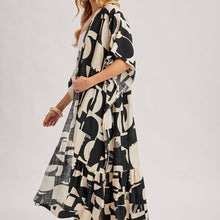 Load image into Gallery viewer, Boho Ruffle Tiered Open Front Maxi Kimono
