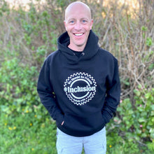 Load image into Gallery viewer, We Should Be Friends.#Inclusion Hoodie ~ Black
