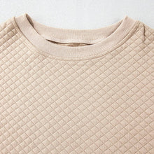 Load image into Gallery viewer, Quilted Long Sleeve Pullover and Shorts Set

