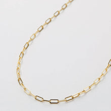 Load image into Gallery viewer, Connected Delicate Paperclip Chain Necklace
