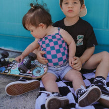 Load image into Gallery viewer, Pink Punch Checkered One Piece (baby + toddler)
