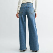 Load image into Gallery viewer, Full Length Twisted Seam Wide Leg JBD ~ Dark Wash

