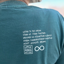 Load image into Gallery viewer, Support the Disability Community. Garment-dyed Tee (youth + adult)
