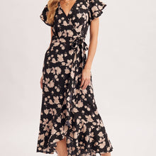 Load image into Gallery viewer, Floral Print Wrap Dress
