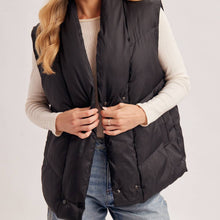 Load image into Gallery viewer, Oversized Shawl Collar Puffer Vest
