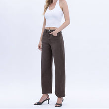 Load image into Gallery viewer, Vervet High Rise Barrel Jeans ~ Toast
