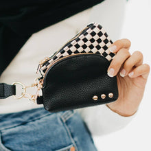 Load image into Gallery viewer, Wonderlust Woven Dual Pouch Wristlet
