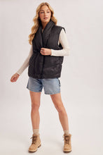 Load image into Gallery viewer, Oversized Shawl Collar Puffer Vest

