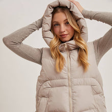 Load image into Gallery viewer, Puffer Hooded Vest ~ SALE
