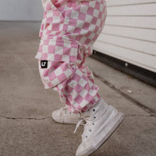 Load image into Gallery viewer, Pink Checker Cargos
