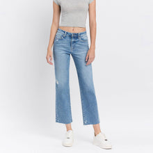 Load image into Gallery viewer, High Rise Ankle Straight Leg Jeans
