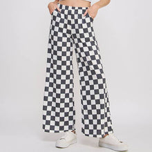 Load image into Gallery viewer, Checkered Straight Leg Knit Pants
