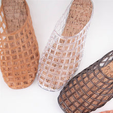 Load image into Gallery viewer, Jelly Basket Summer Slide Flats
