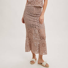 Load image into Gallery viewer, Crochet Midi Skirt

