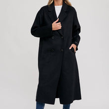Load image into Gallery viewer, Handmade Double Breasted Longline Coat
