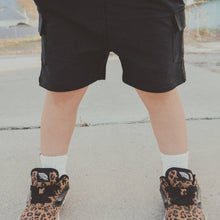 Load image into Gallery viewer, Everyday Black Cargo Shorts
