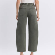Load image into Gallery viewer, High Rise Barrel Leg Jean ~ Deep Forest
