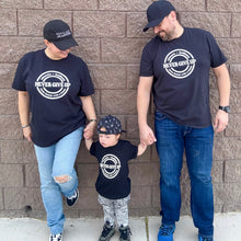 Load image into Gallery viewer, Advocate. Resilience. Never Give Up. Garment-dyed Tee ~ Black
